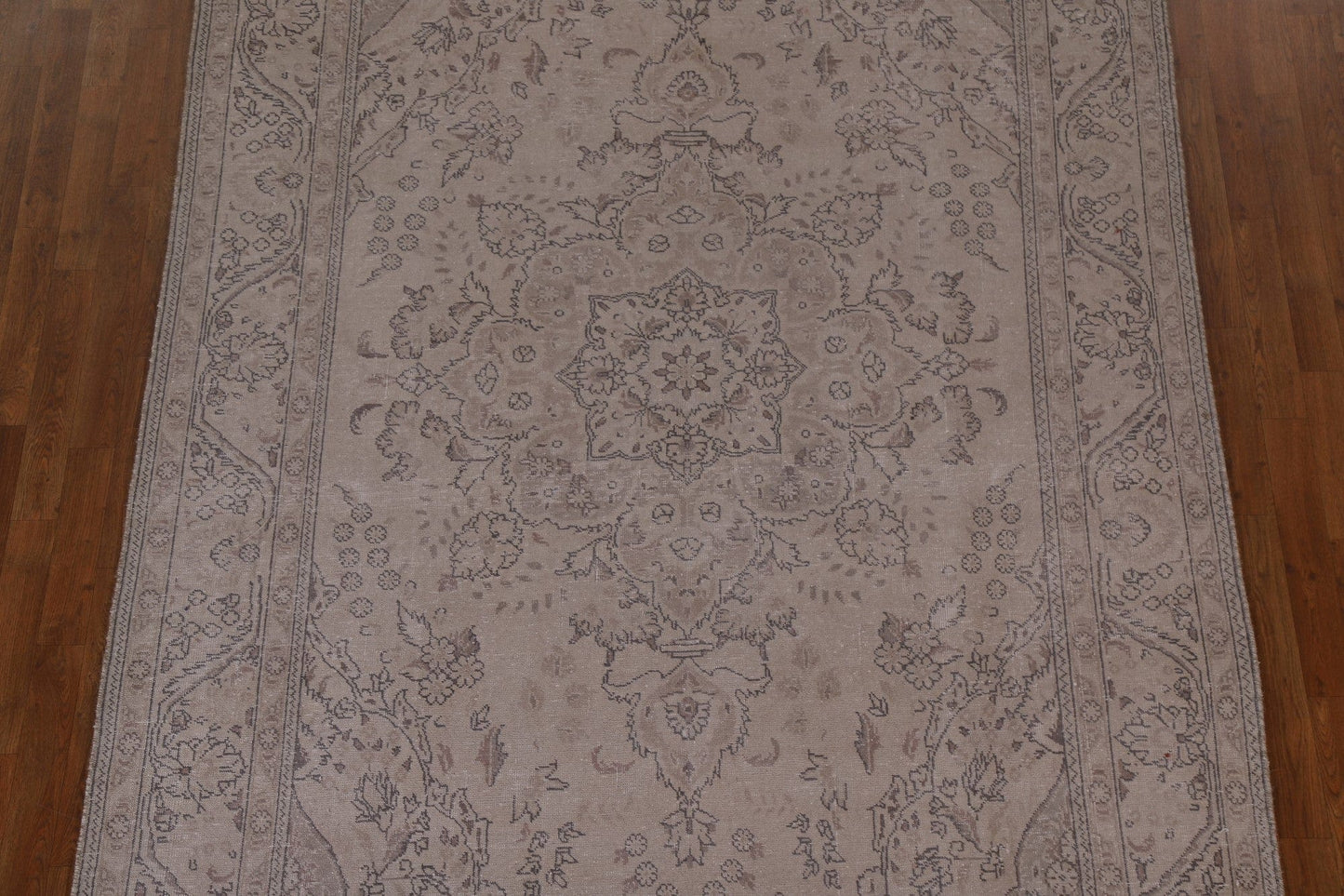 Distressed Wool Tabriz Persian Area Rug 7x10