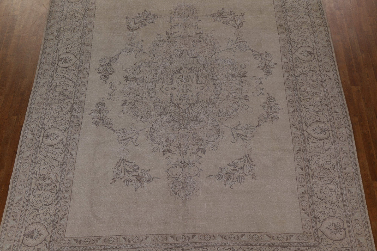 Distressed Wool Tabriz Persian Area Rug 10x13