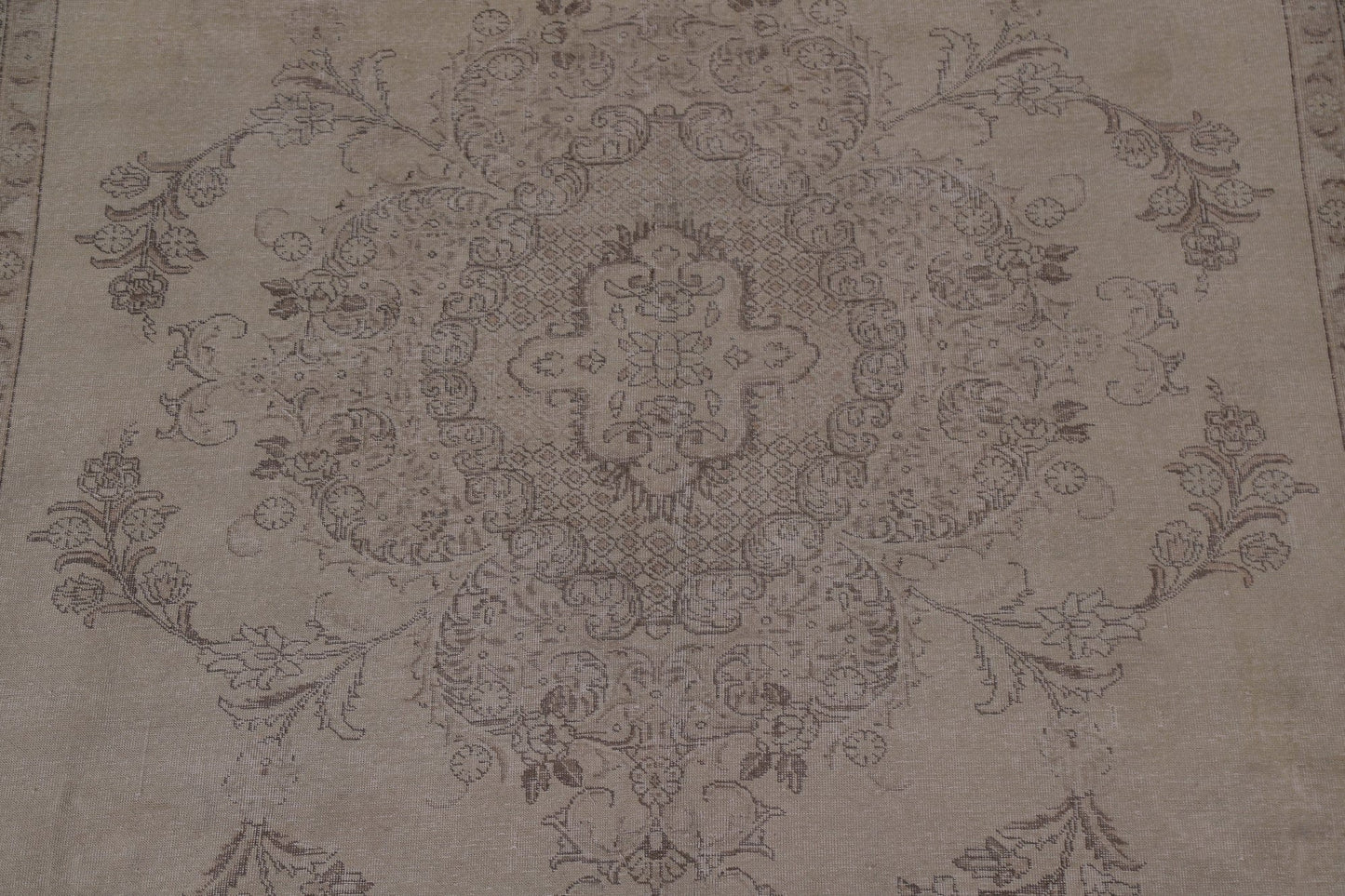 Distressed Wool Tabriz Persian Area Rug 10x13