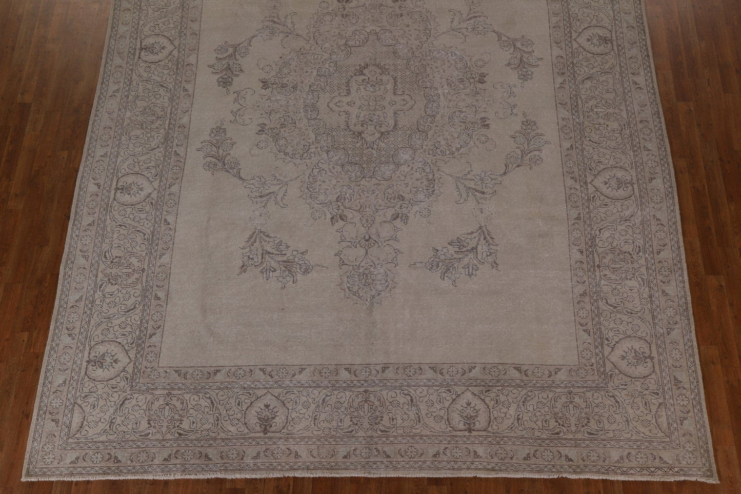 Distressed Wool Tabriz Persian Area Rug 10x13