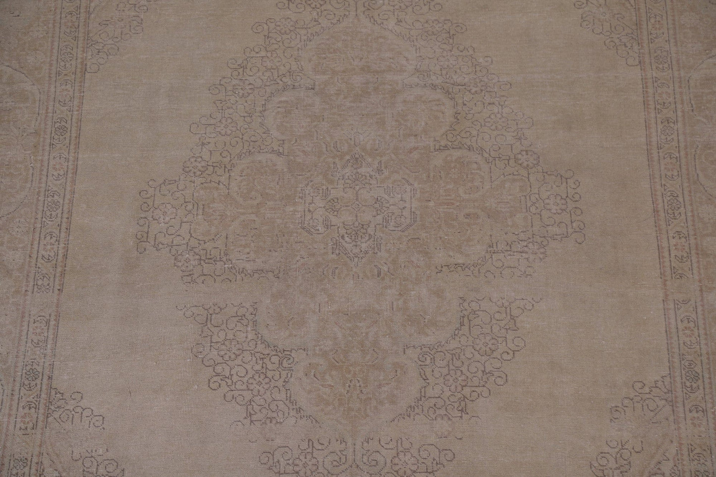 Distressed Muted Tabriz Persian Area Rug 8x11