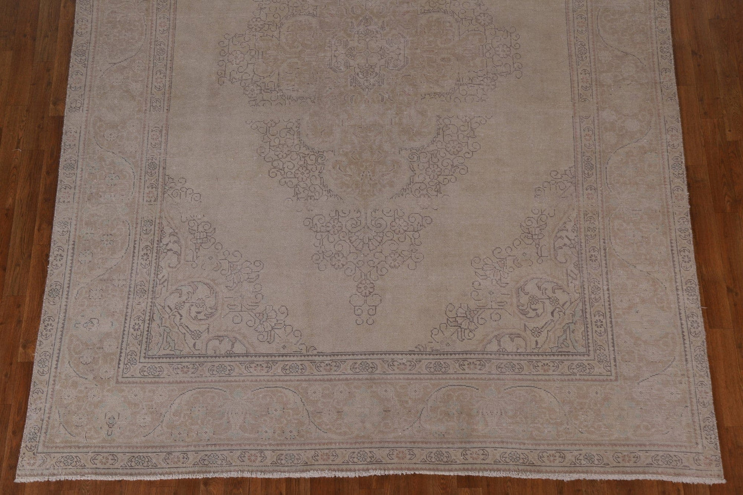 Distressed Muted Tabriz Persian Area Rug 8x11