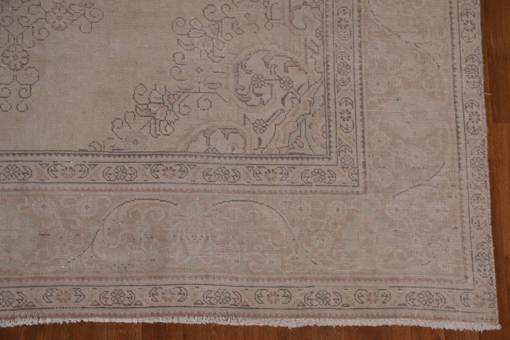 Distressed Muted Tabriz Persian Area Rug 8x11