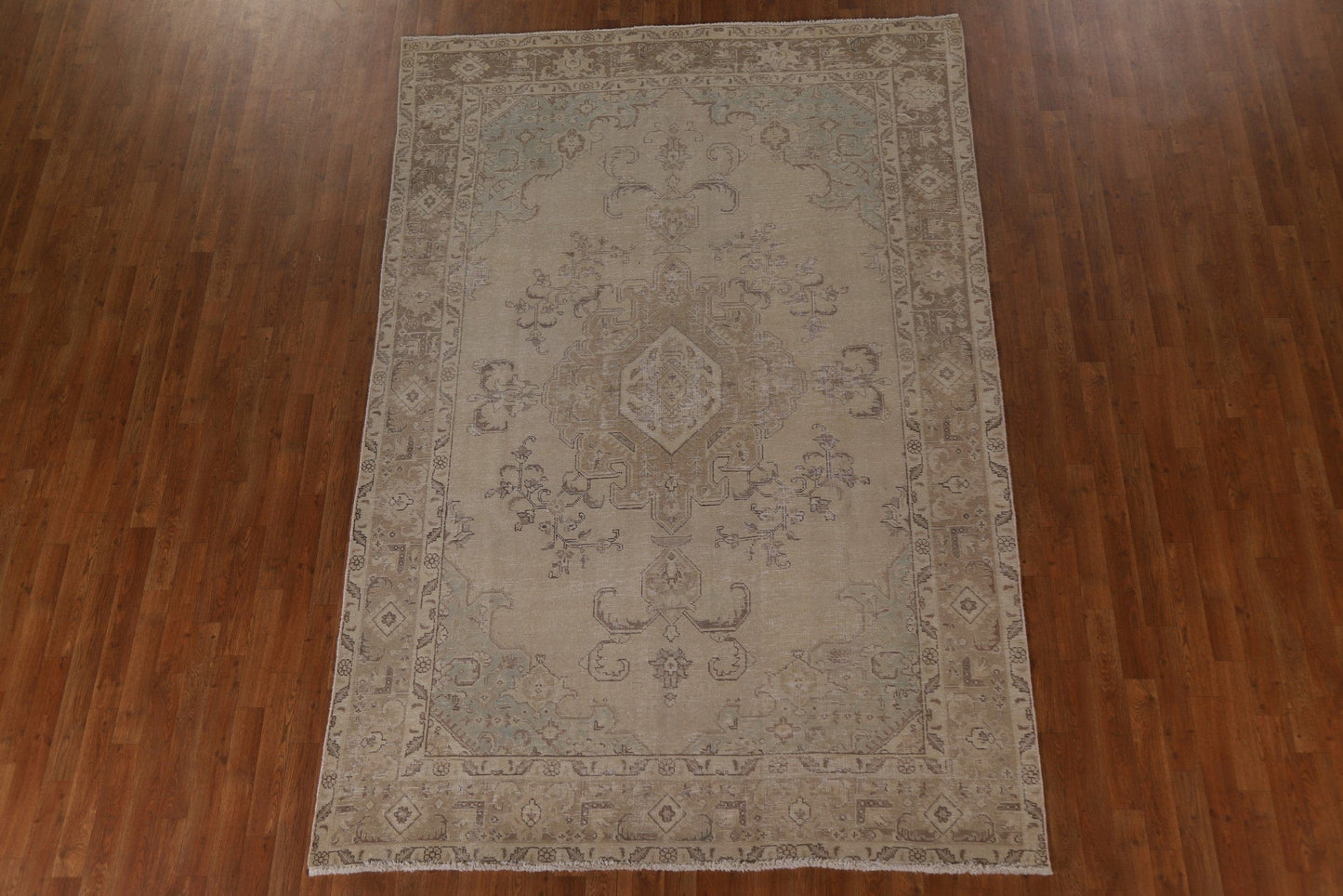 Distressed Tabriz Persian Area Rug 6x10