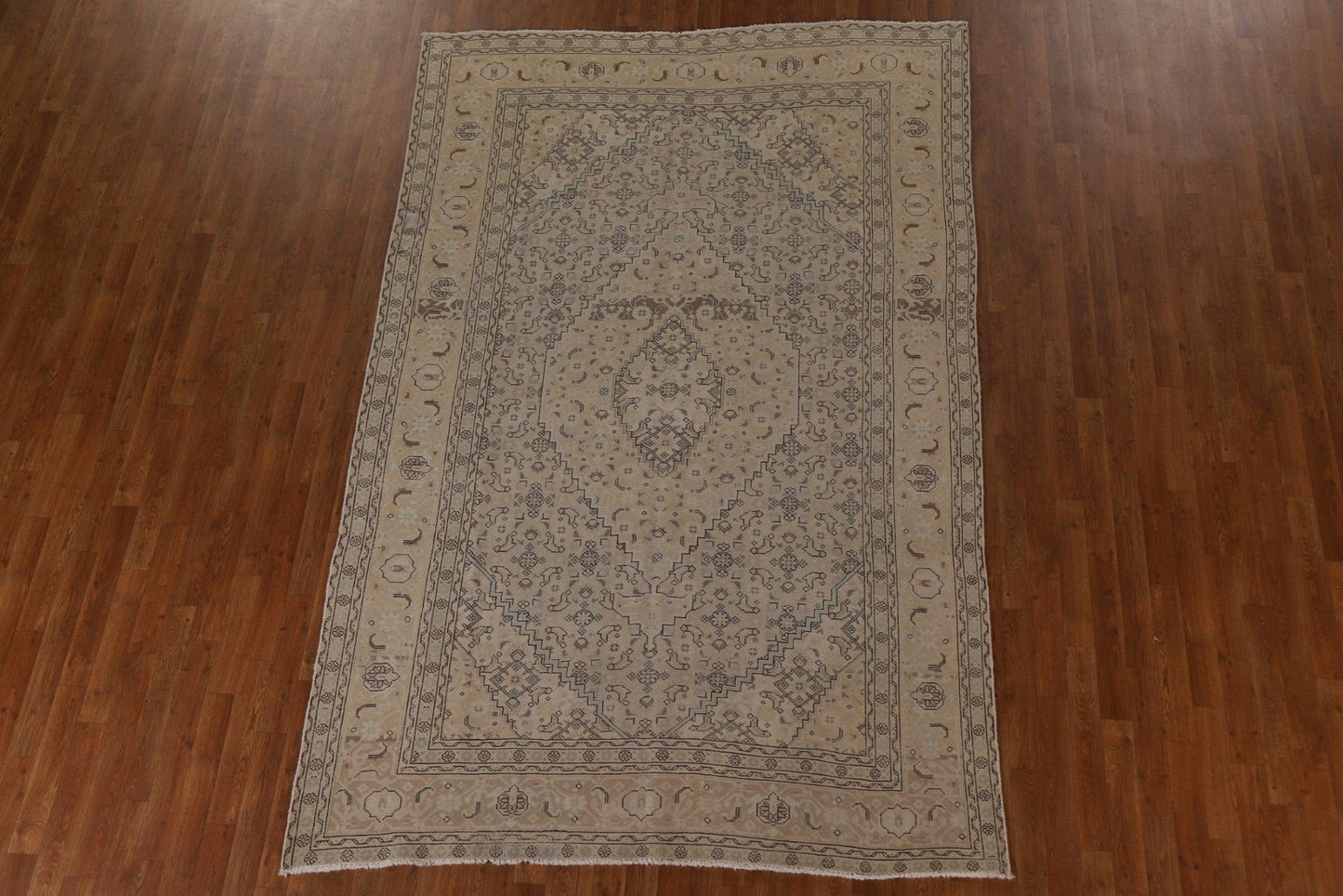 Distressed Tabriz Persian Area Rug 6x10