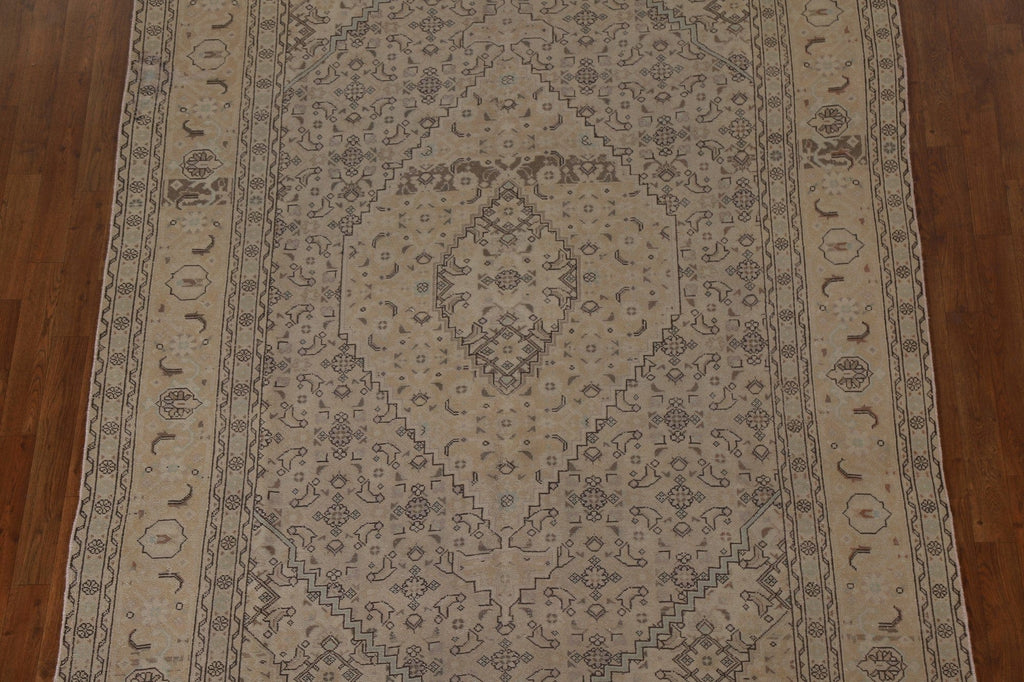 Distressed Tabriz Persian Area Rug 6x10