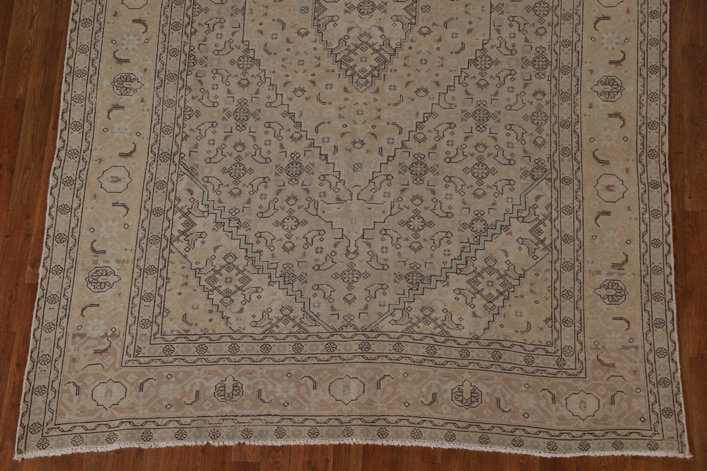 Distressed Tabriz Persian Area Rug 6x10