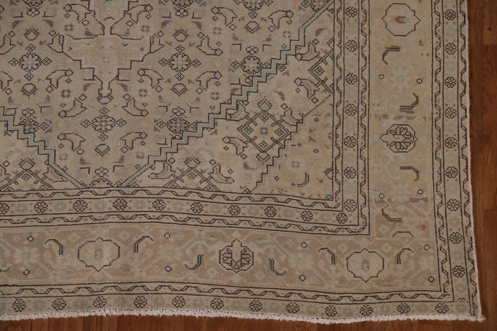 Distressed Tabriz Persian Area Rug 6x10