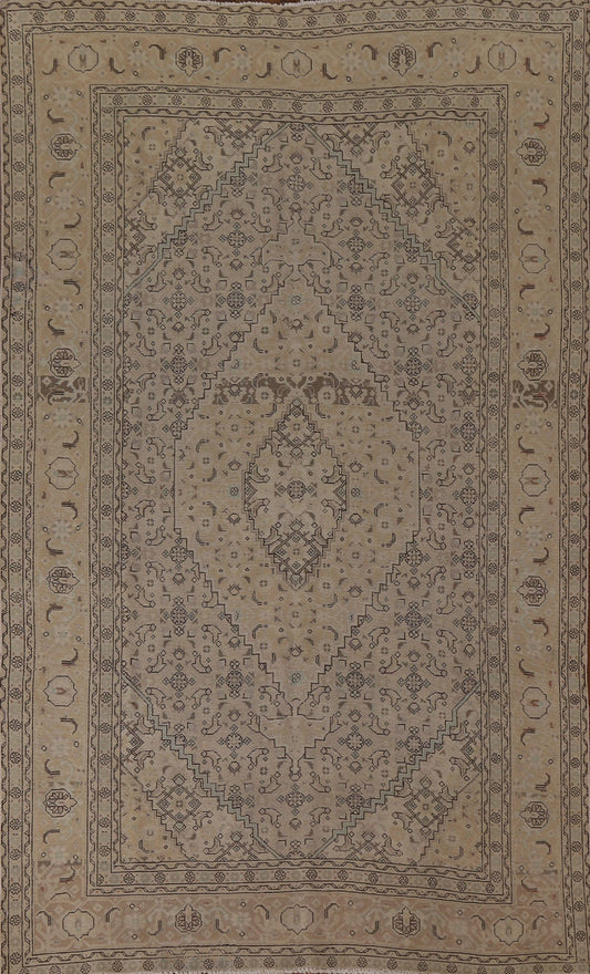 Distressed Tabriz Persian Area Rug 6x10