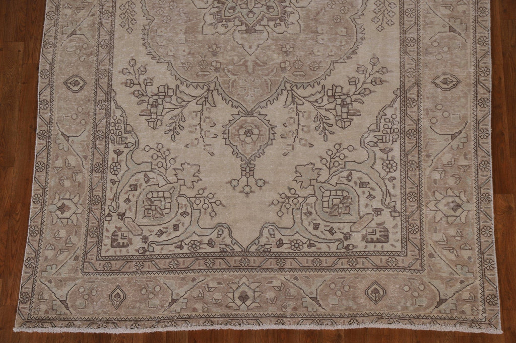 Distressed Tabriz Persian Area Rug 6x9