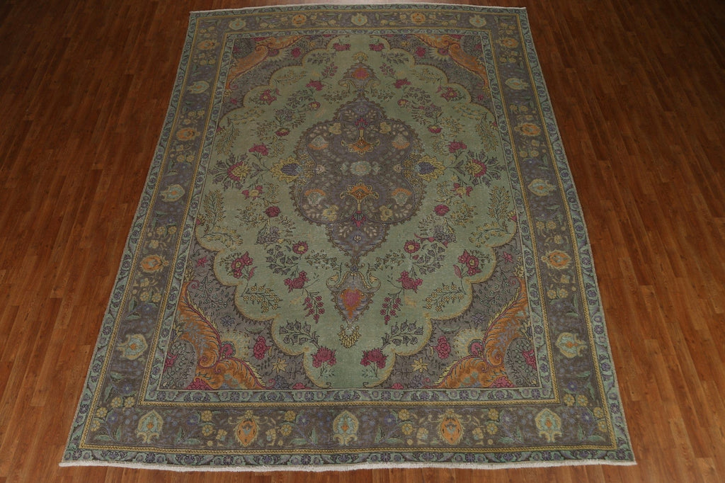 Over-Dyed Tabriz Persian Area Rug 10x13