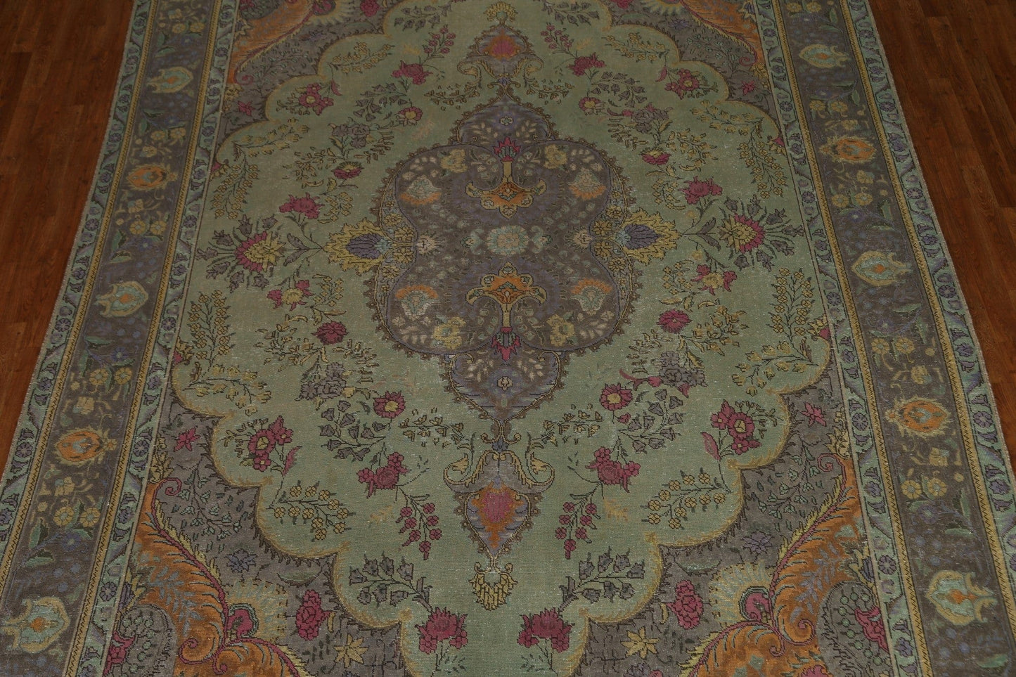 Over-Dyed Tabriz Persian Area Rug 10x13