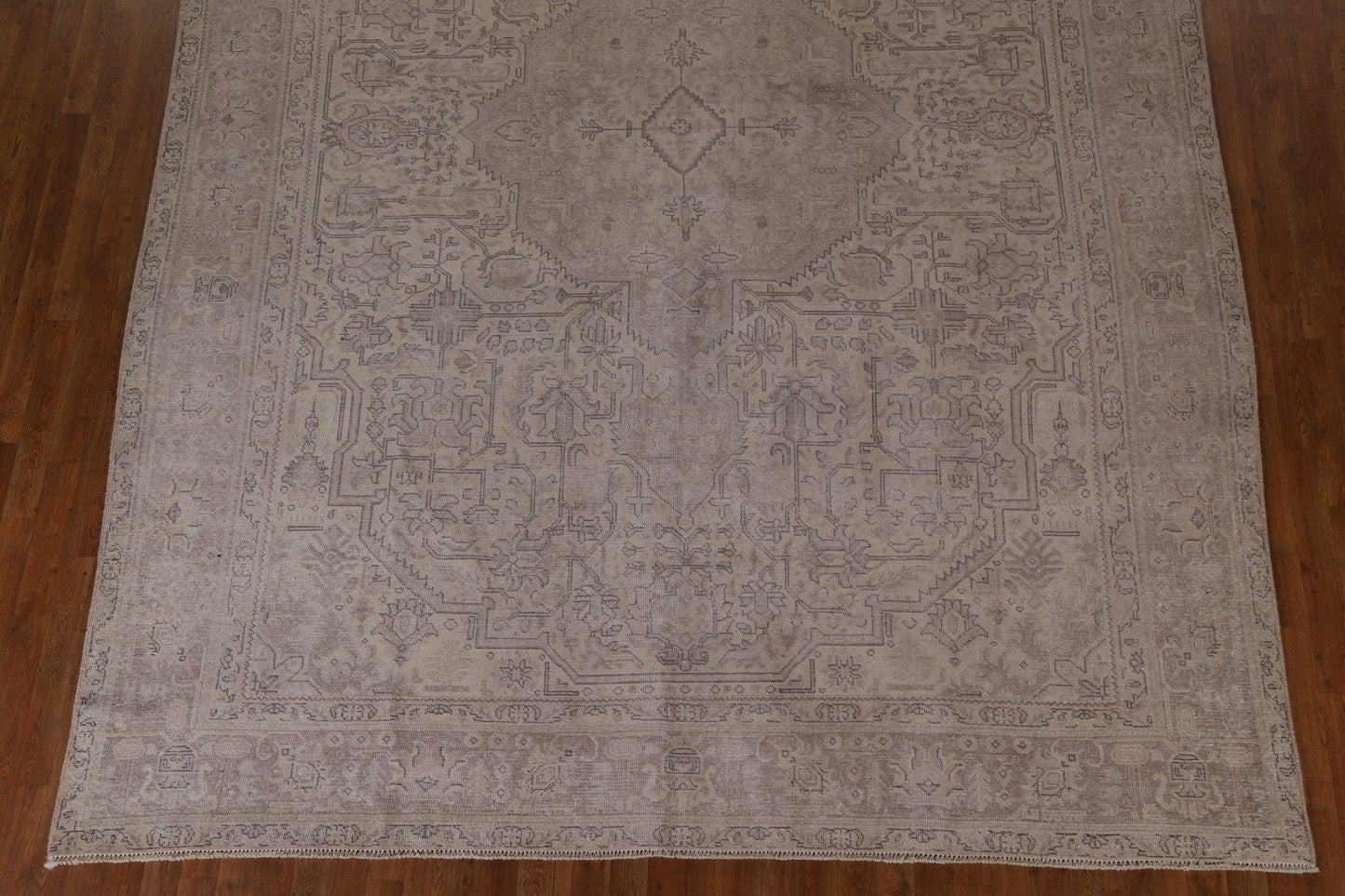 Distressed Muted Tabriz Persian Area Rug 10x13