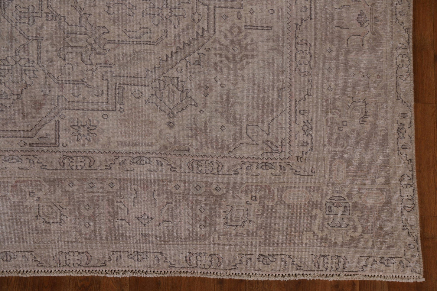 Distressed Muted Tabriz Persian Area Rug 10x13