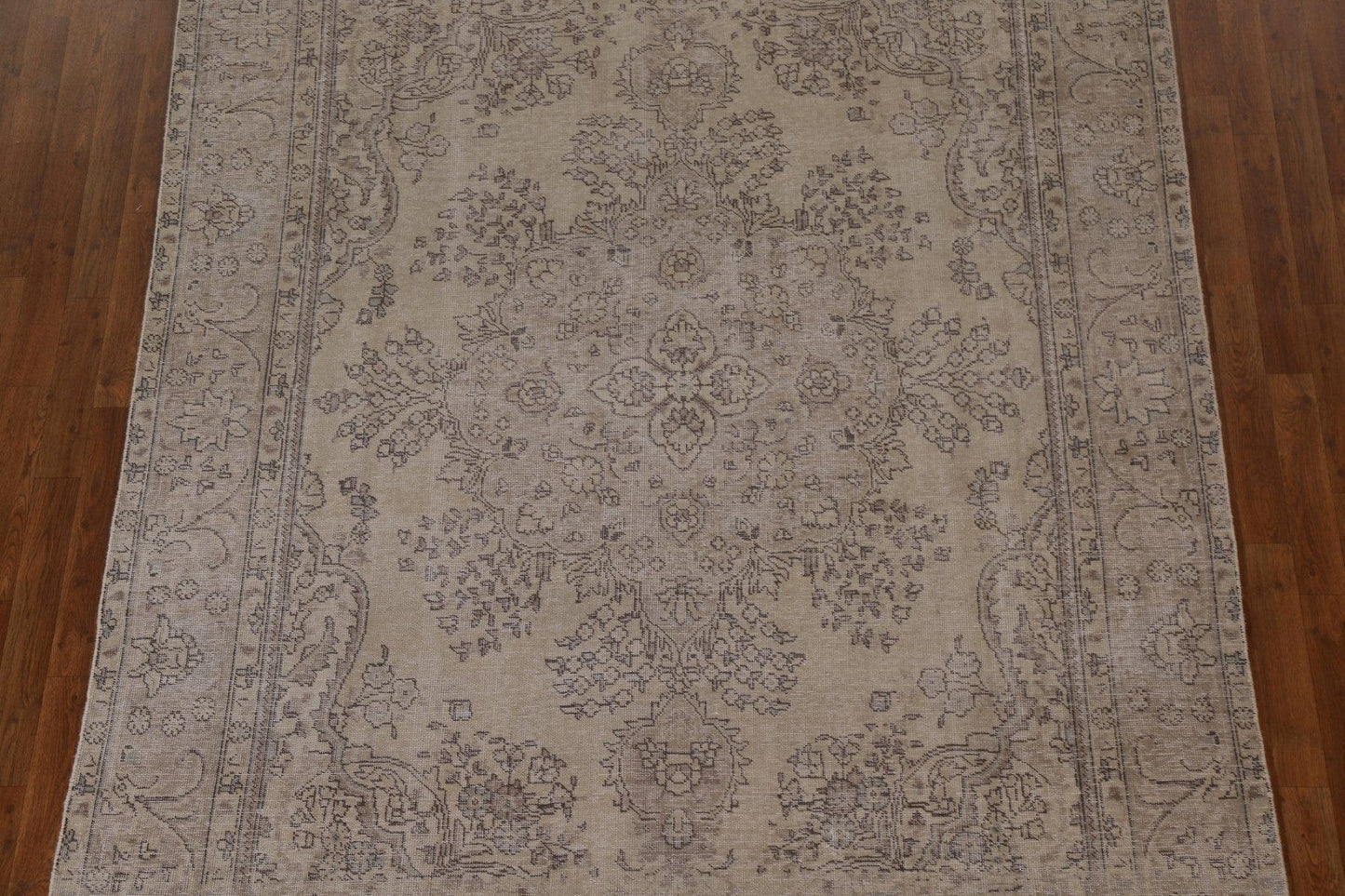 Distressed Wool Tabriz Persian Area Rug 7x10