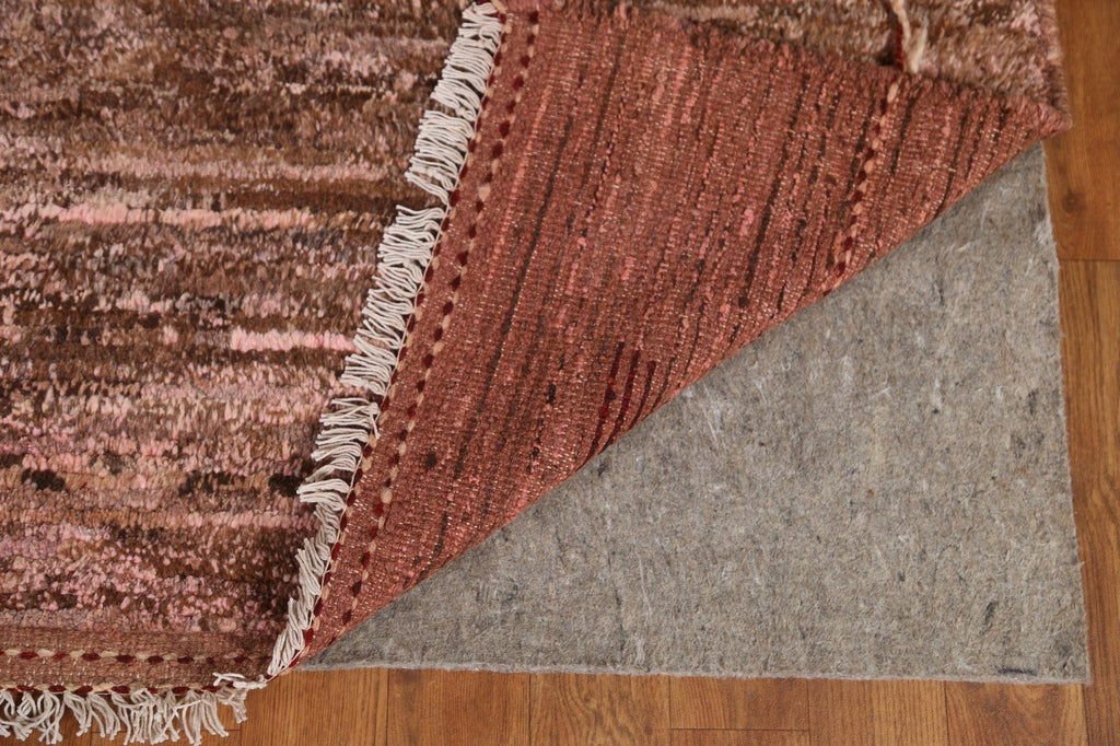 Pink/ Brown Moroccan Area Rug 7x9