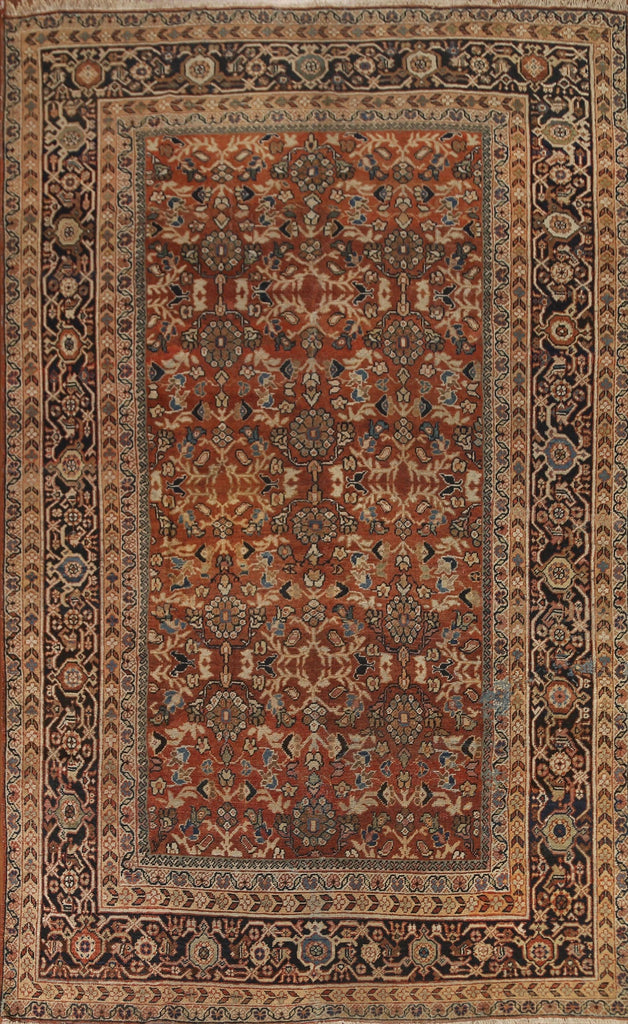 Antique Floral Mahal Persian Area Rug 8x11