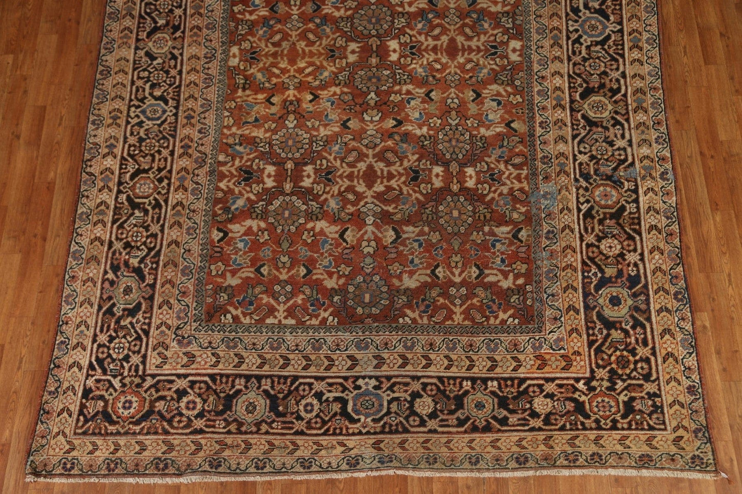 Antique Floral Mahal Persian Area Rug 8x11