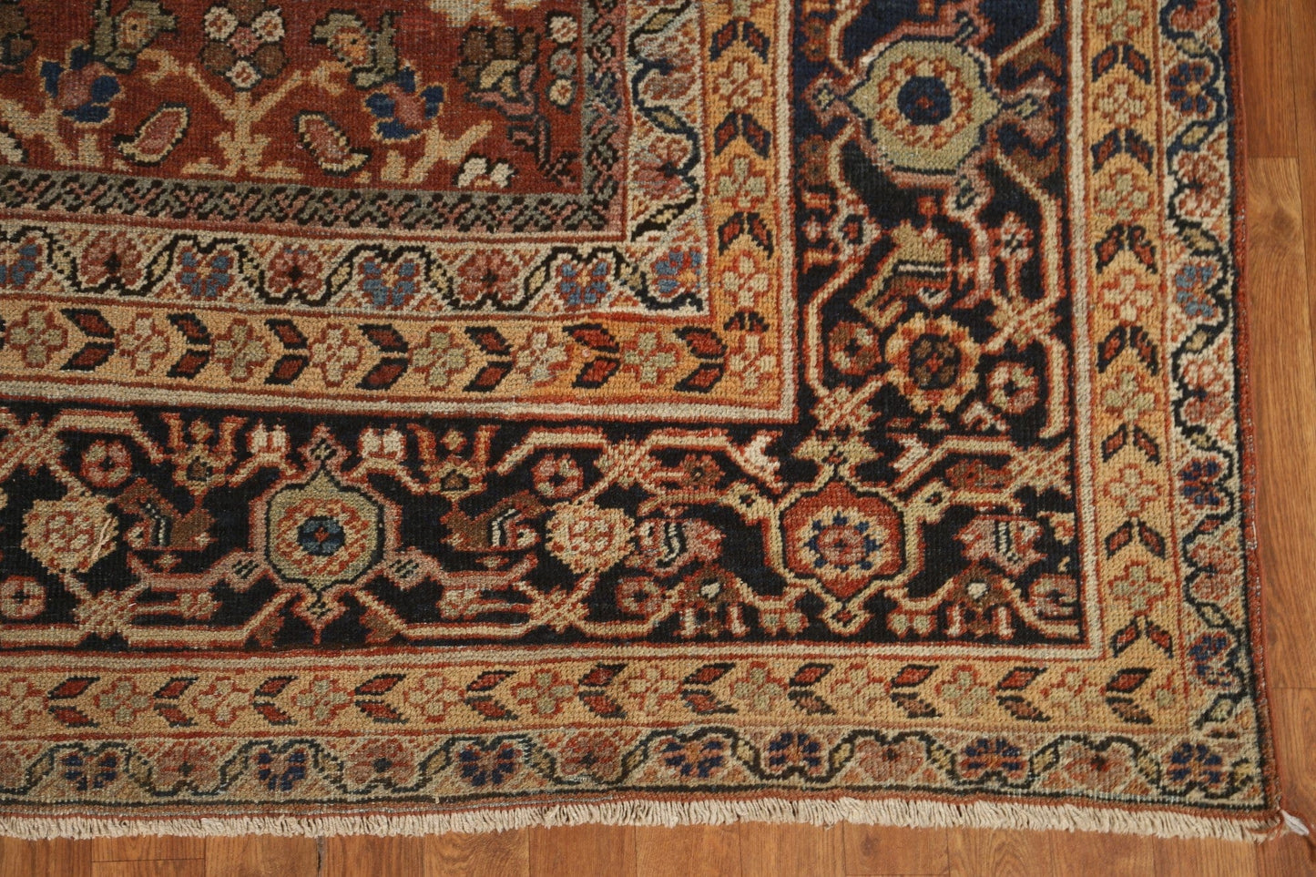 Antique Floral Mahal Persian Area Rug 8x11