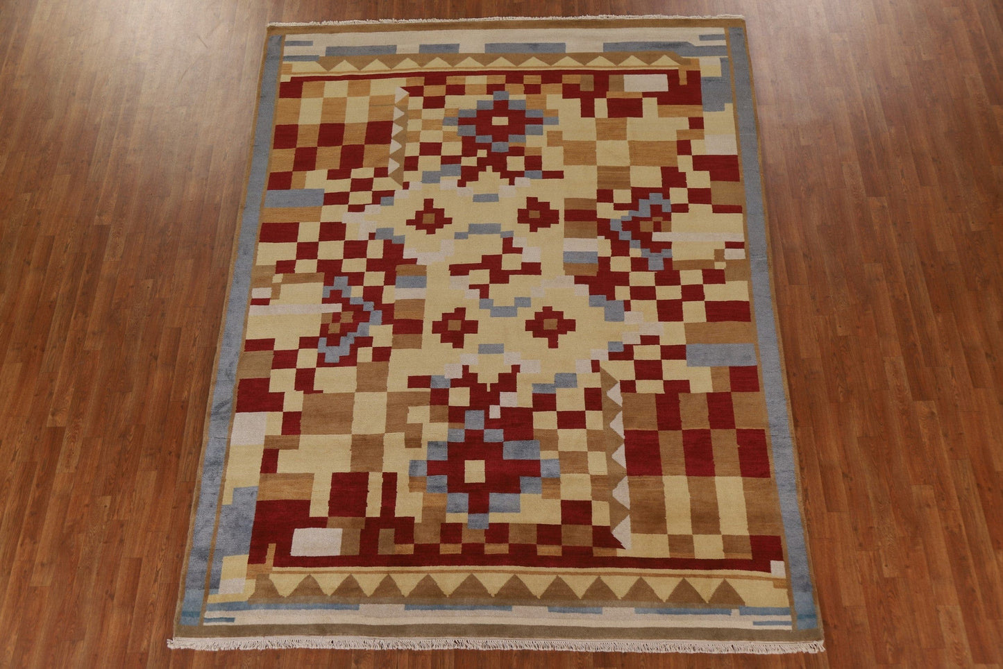 Abstract Gabbeh Geometric Area Rug 8x10