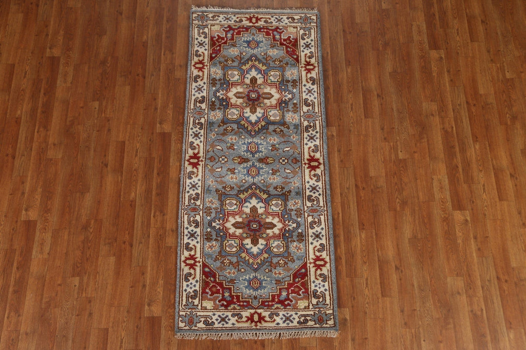 Blue Heriz Serapi Oriental Wool Rug 3x6