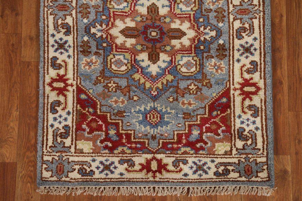 Blue Heriz Serapi Oriental Wool Rug 3x6