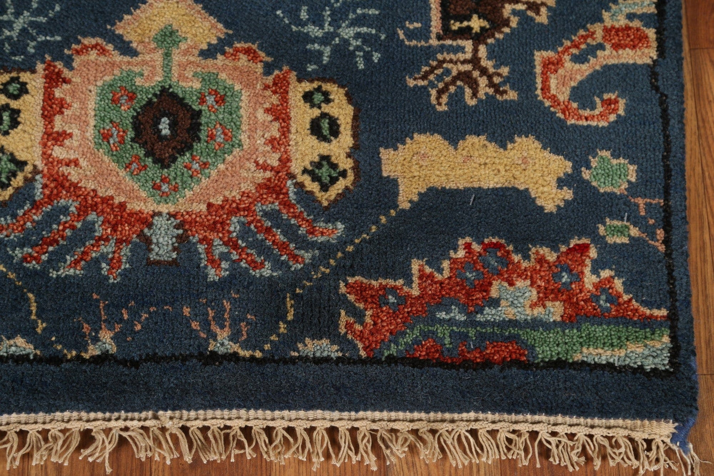 Blue Heriz Serapi Oriental Runner Rug 3x8