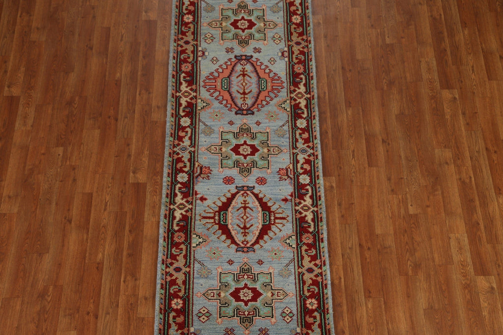 Handmade Wool Heriz Serapi Runner Rug 3x8