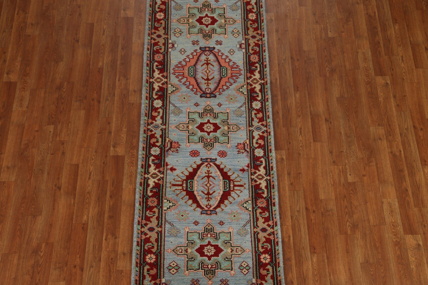 Handmade Wool Heriz Serapi Runner Rug 3x8