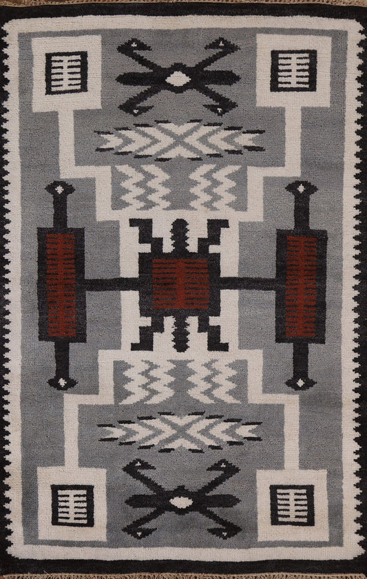 Handmade Wool Navajo Area Rug 4x6