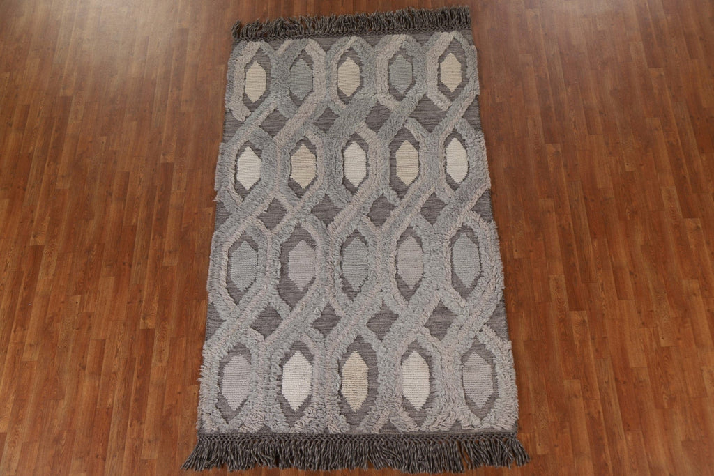 Trellis Moroccan Wool Area Rug 5x8