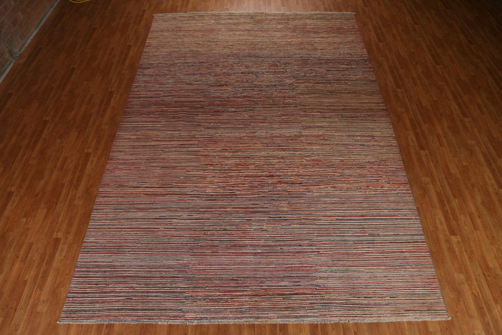 Striped Gabbeh Kashkoli Modern Large Rug 10x15