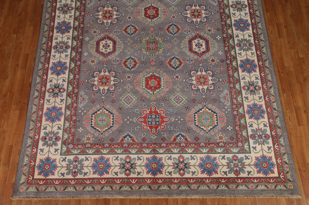 Geometric Kazak Vegetable Dye Area Rug 8x10