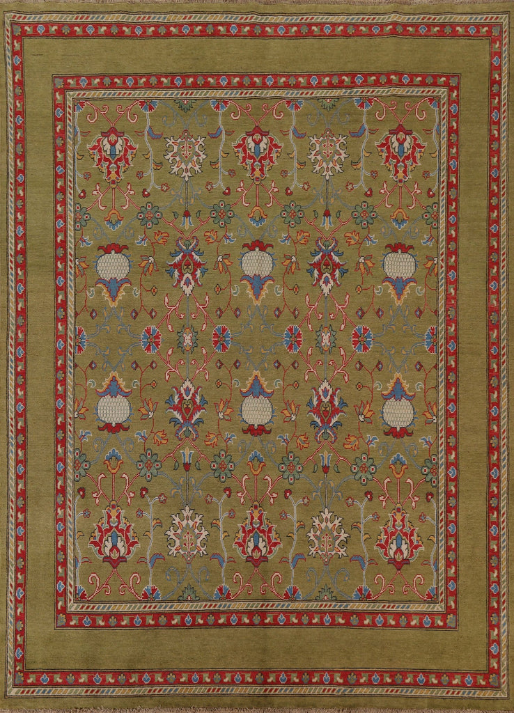 Vegetable Dye Kazak Oriental Area Rug 8x9