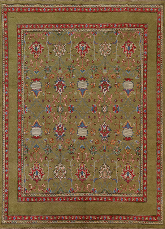 Vegetable Dye Kazak Oriental Area Rug 8x9