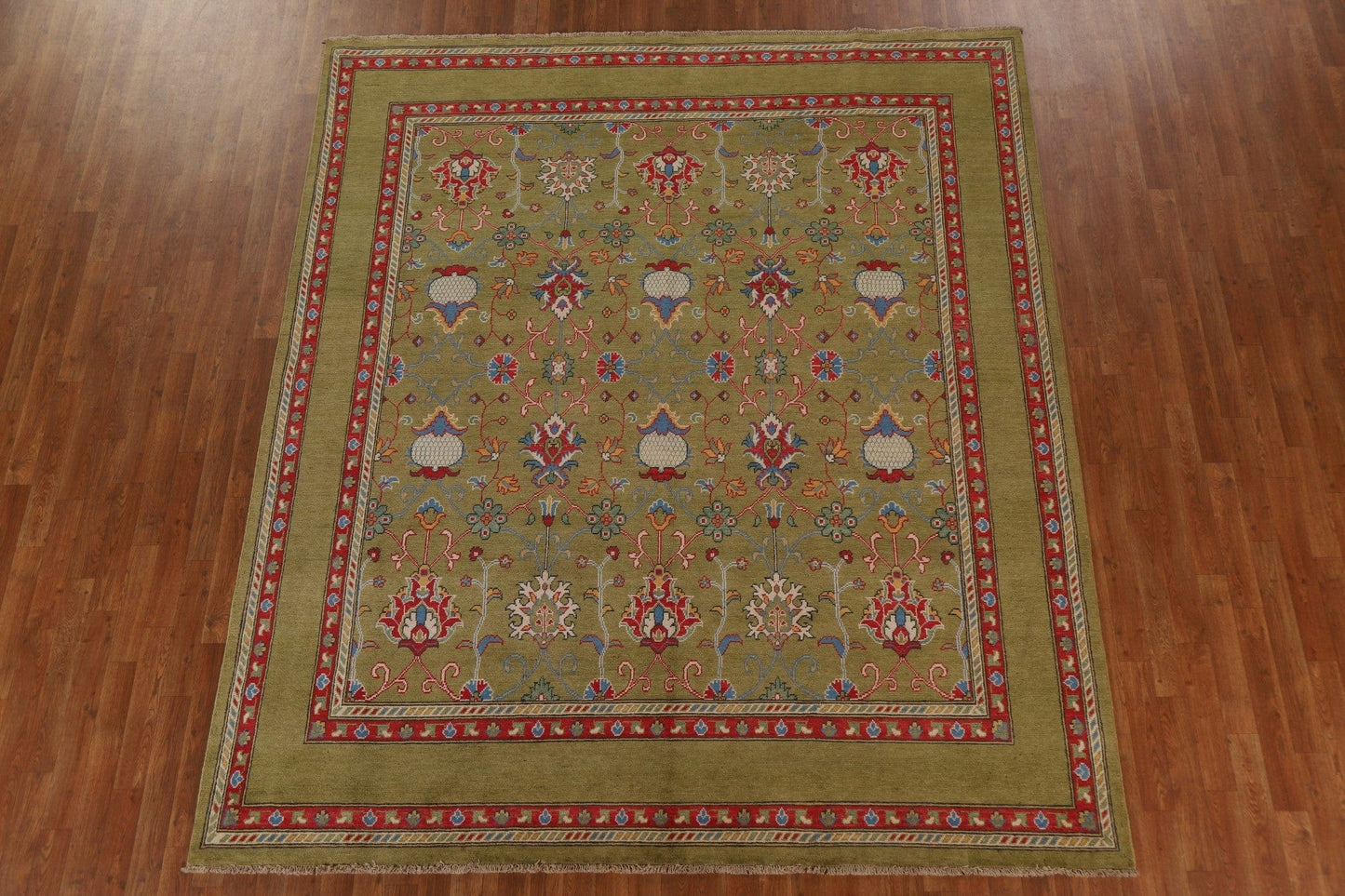 Vegetable Dye Kazak Oriental Area Rug 8x9