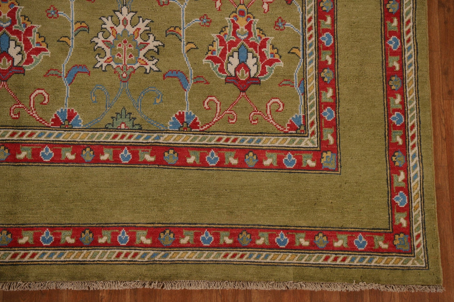 Vegetable Dye Kazak Oriental Area Rug 8x9