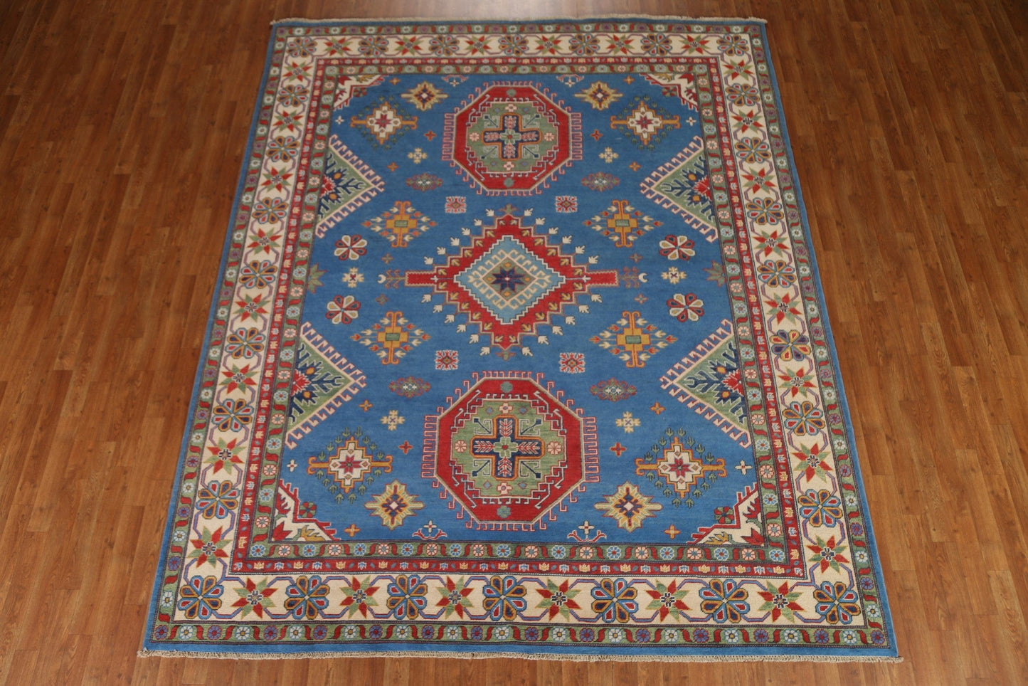 Vegetable Dye Kazak Oriental Area Rug 8x10