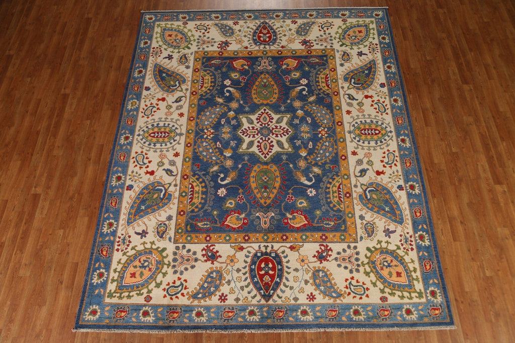 Vegetable Dye Kazak Oriental Area Rug 8x10