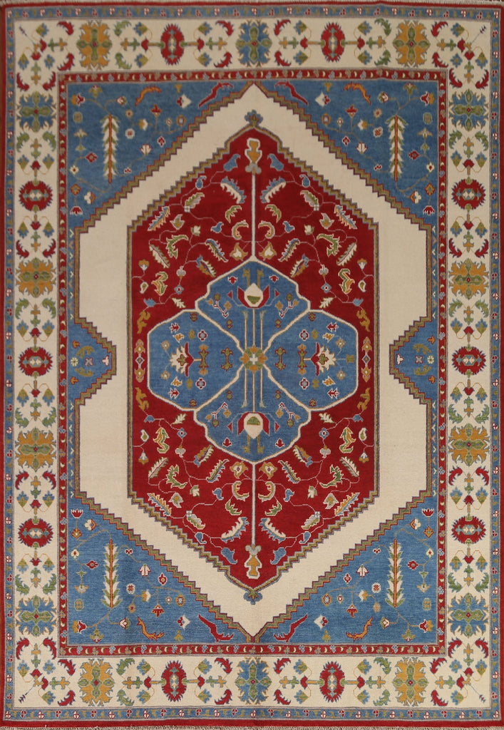 Vegetable Dye Kazak Oriental Area Rug 8x10