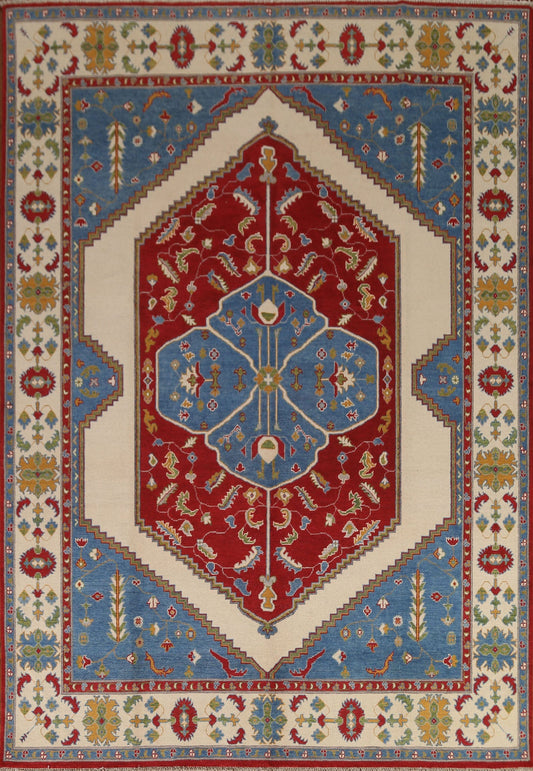 Vegetable Dye Kazak Oriental Area Rug 8x10