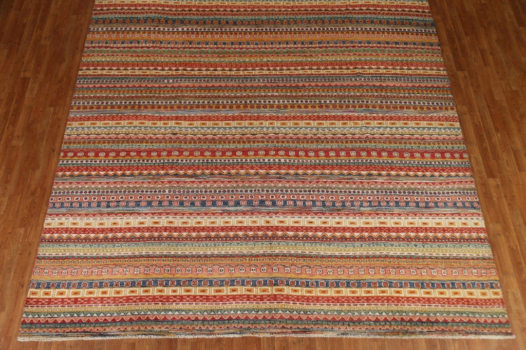 Square Kazak Vegetable Dye Area Rug 10x10