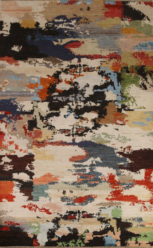 Contemporary Abstract Area Rug 7x10