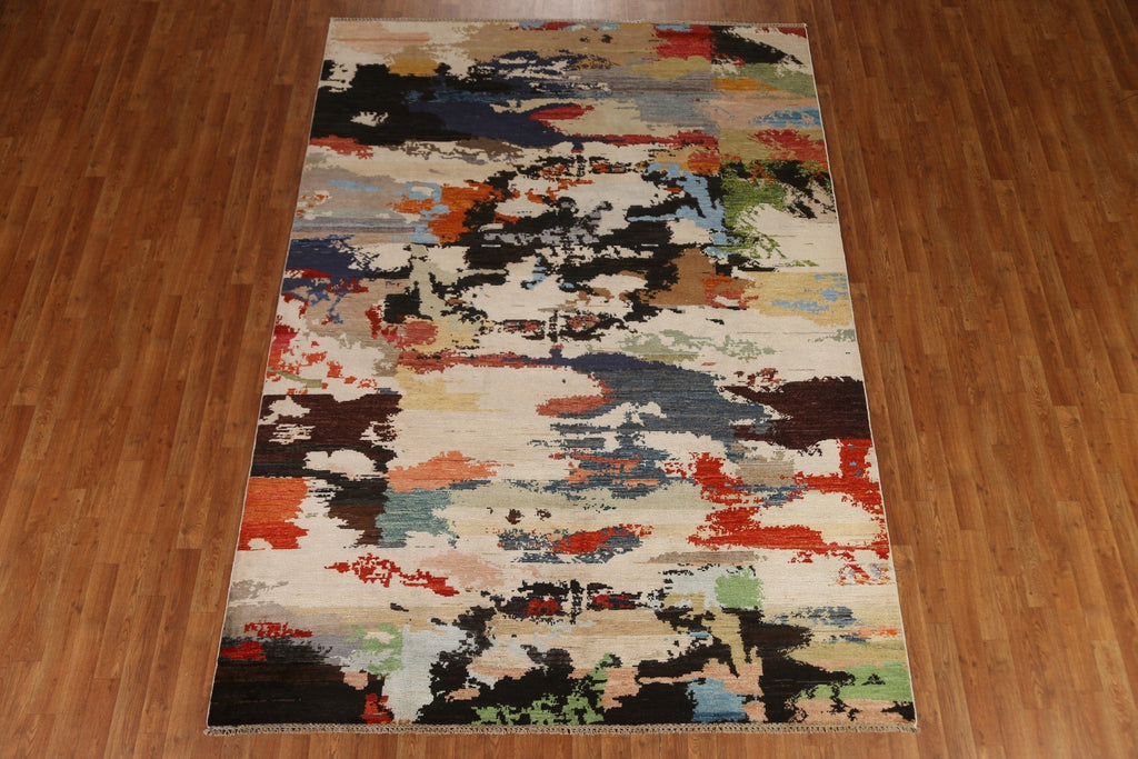 Contemporary Abstract Area Rug 7x10