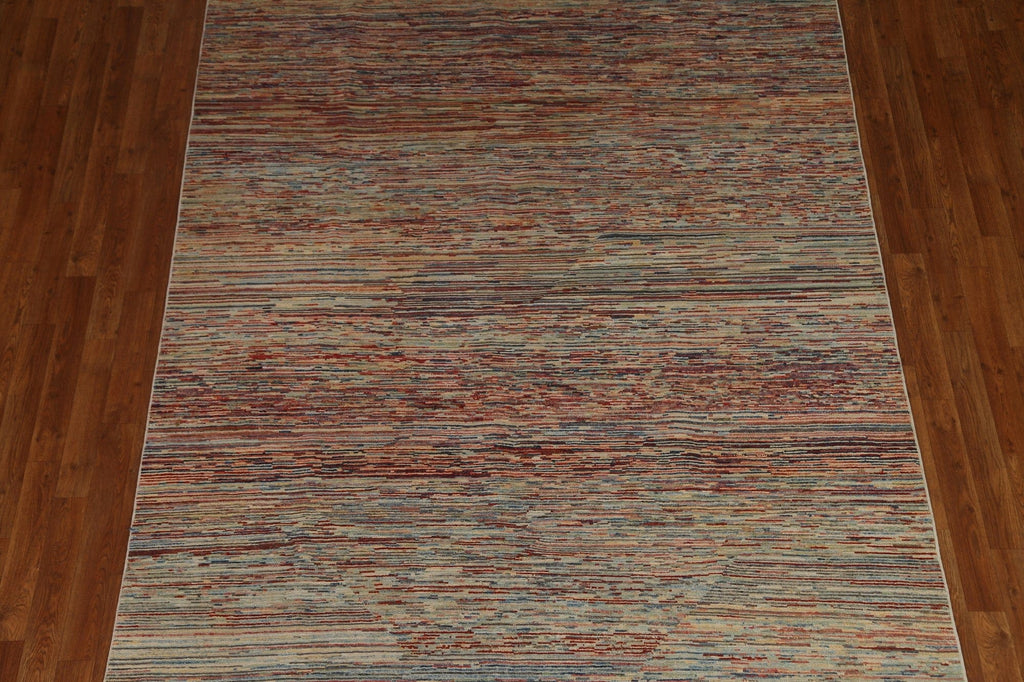 Striped Gabbeh Kashkoli Modern Area Rug 6x10