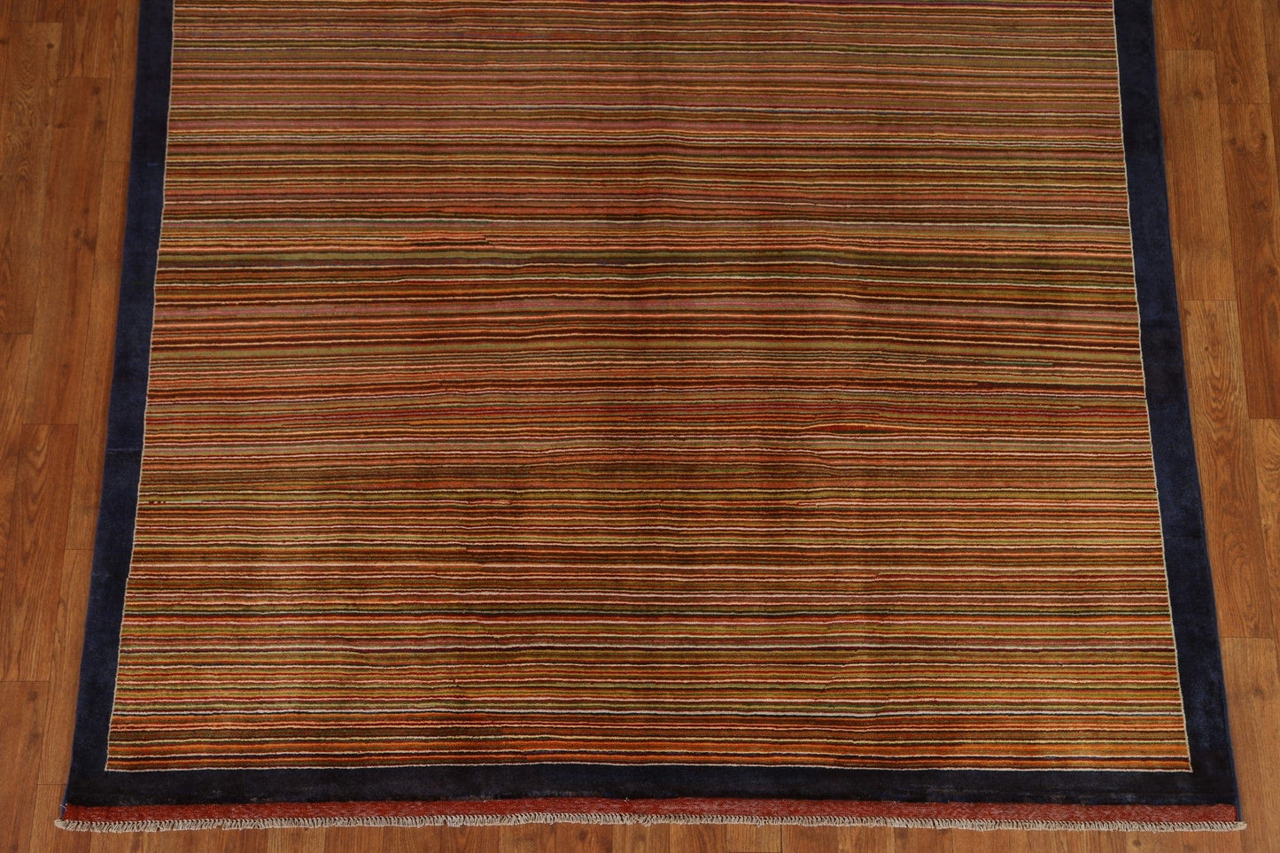 Striped Gabbeh Kashkoli Modern Area Rug 6x8