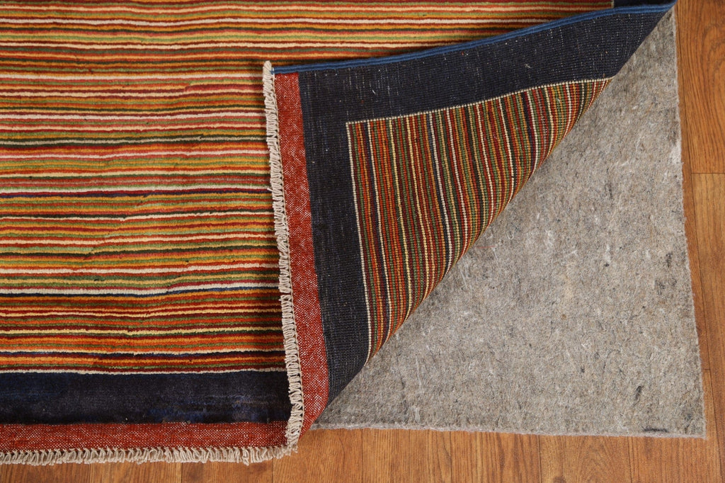 Striped Gabbeh Kashkoli Modern Area Rug 6x8