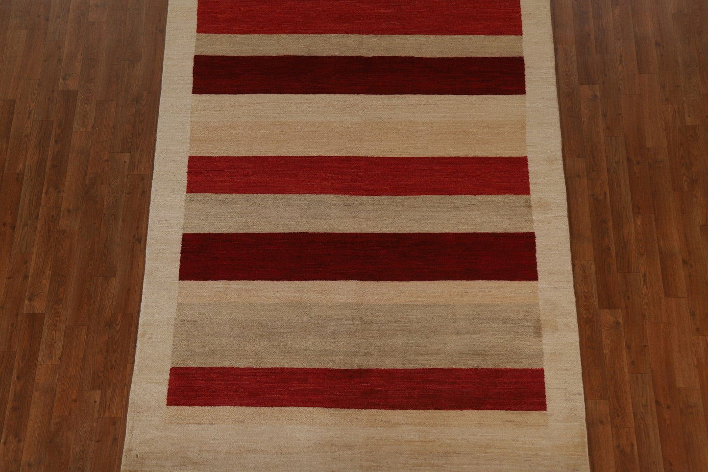 Striped Gabbeh Kashkoli Oriental Area Rug 6x8