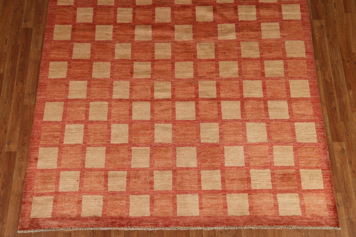 Checkered Gabbeh Kashkoli Modern Area Rug 7x10