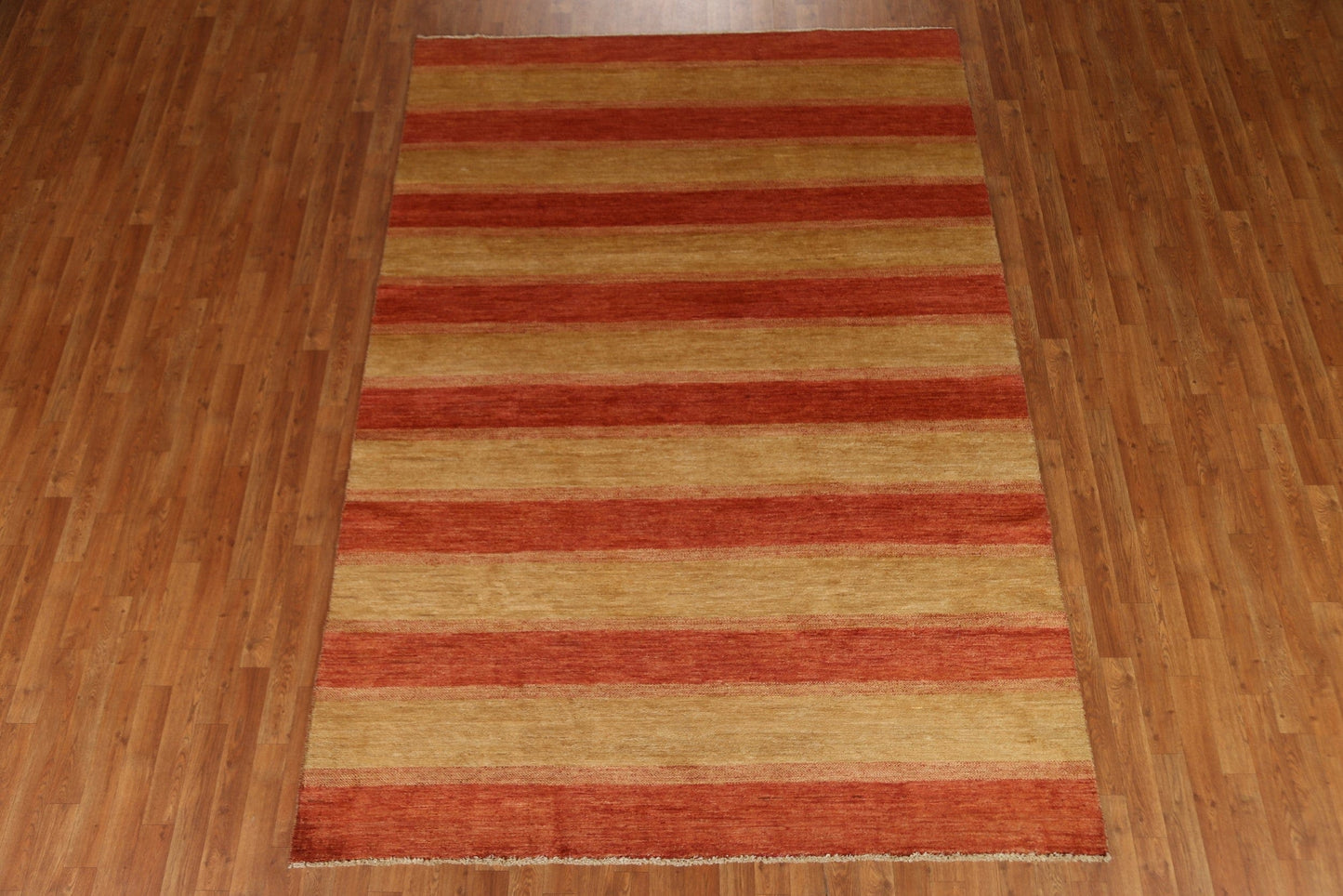 Striped Gabbeh Kashkoli Oriental Area Rug 6x9